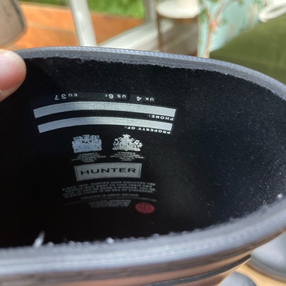 Hunter Tall Rain Boots Size 6 - Picture 6 of 11